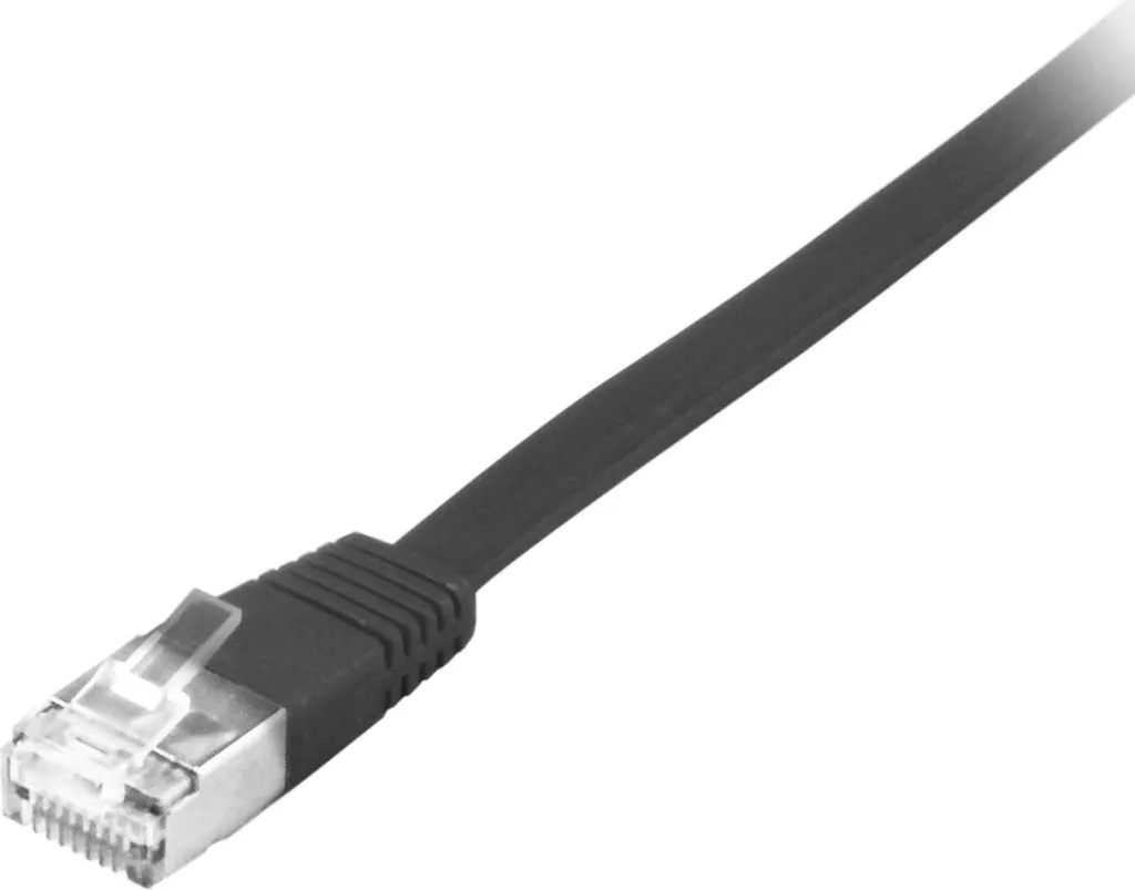 Kabllo rrjetit EQUIP Cat6a U/FTP, 3m, flat, e zezë - 2