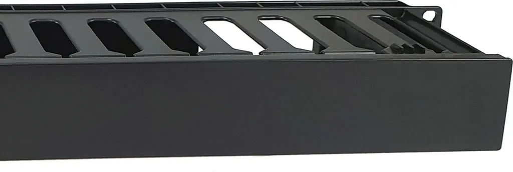 Panel menaxhimi kabllosh për rack 19 inch Equip 1U, ABS, e zezë - 4