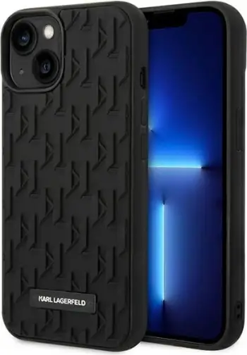 Mbështjellës Karl Lagerfeld KLHCP14MRUPKLPK për iPhone 14 Plus 6.7", hardcase, 3D Monogram, i zi