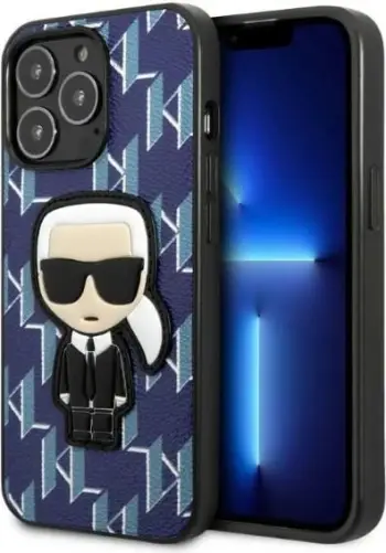 Mbulesë telefoni Karl Lagerfeld KLHCP13XPMNIKBL, për iPhone 13 Pro Max 6.7", hardcase, blu