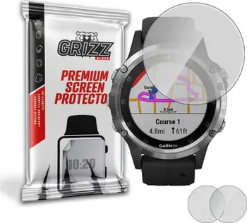 Folie mbrojtëse ekrani GrizzGlass Matte, për Garmin Fenix 5 Plus, paketim me 2 copë, transparente