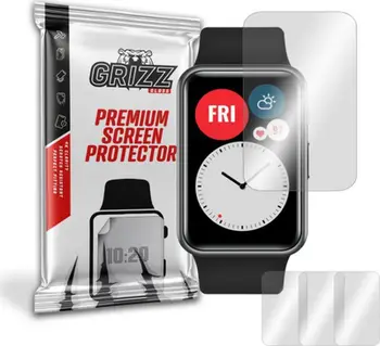 Mbrojtëse ekrani GrizzGlass Hydrogel Film, për Huawei Watch Fit, set 3 copë, transparente