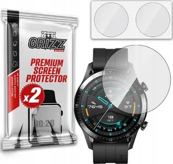 Xham mbrojtës GrizzGlass Hybrid Glass, për Huawei Watch GT2 46mm, transparent