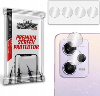 Xham mbrojtës kamere GrizzGlass HybridGlass për Xiaomi Redmi Note 12 Pro, 2 copë, transparent