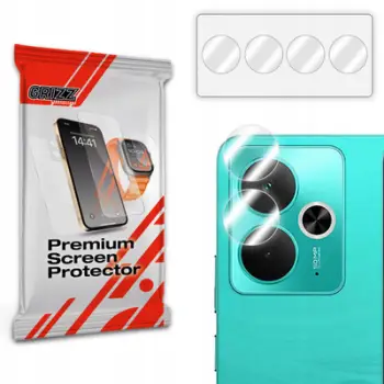 Mbulesë xhami hibride për kamerë, set 2 copë, për Realme 14T, transparente