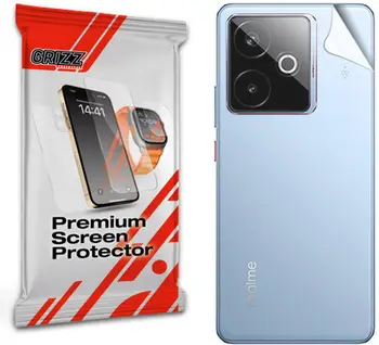 Folie mbrojtëse për pjesën e pasme Grizz SatinSkin për Realme GT7, transparente