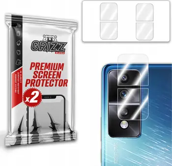 Mbrojtëse hibride për kamera GrizzGlass Honor 80 GT, set 2 copë, transparente