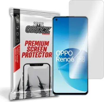 Xham mbrojtës GrizzGlass Hybrid Glass për OPPO Reno6 5G, transparent
