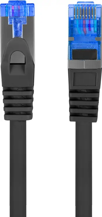 Kabllo rrjeti Lanberg Patchcord Cat6a S/FTP, 0.25m, LSZH CCA, e zezë