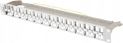 Patch panel Lanberg PPKS-1248-S, 48 porta, 1U, gri - 1