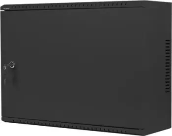 Kabinet montues në mur Lanberg WAF1 19", 4U+3U, profil i ulët, i zi