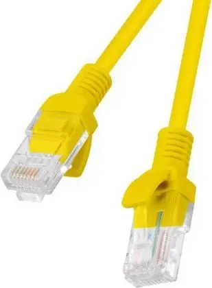 Kabllo Lanberg RJ-45/RJ-45 Cat.5e e verdhë 0.25m (PCU5-10CC-0025-Y)
