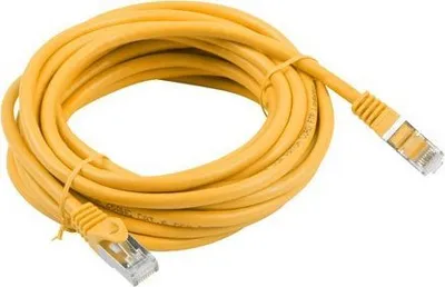 Kabllo patchcord Lanberg (PCF6-10CC-1000-Y), Cat 6, FTP, 10 m, e portokalltë - 2