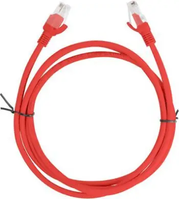 Kabllo interneti Lanberg Patchcord Cat6, 1m, e kuqe