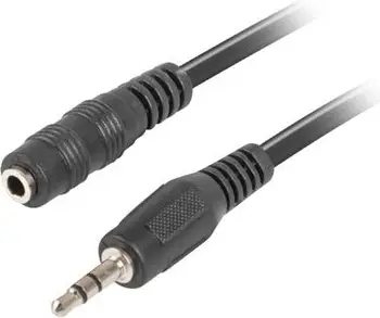 Kabllo Lanberg Jack 3.5mm - Jack 3.5mm, 3m, e zezë