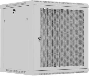 Kabinet rack muri Lanberg 19" 12U, 600x600 mm, derë e perforuar, gri