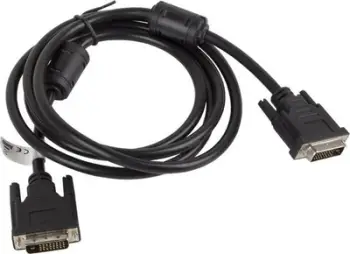 Kabllo Lanberg DVI-D (CA-DVID-10CC-0018-BK), 1,8 m, e zezë