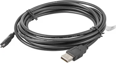 Kabllo Lanberg USB - microUSB, 3 m, e zezë - 1