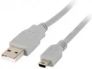 Kabëll USB LANBERG 2.0 MINI AM-BM5P (CANON) 1.8M LANBERG CA-USBK-10CC-0018-S - CA-USBK-10CC-0018-S, e hirtë