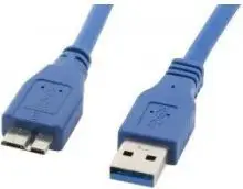 Kabllo USB Lanberg USB-A - micro-B CA-US3M-10CC-0005-B, 0.5 m, blu