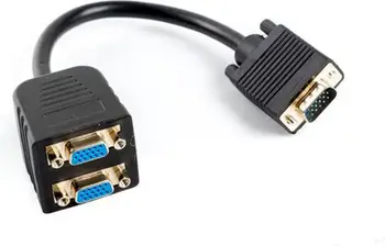 Ndarës Lanberg (AD-0020-BK) VGA - VGA x2, 20cm