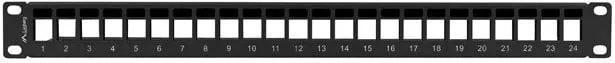 Patch panel LANBERG PPKS-1024-B, 24 porta, 19"/1U, i zi - 2