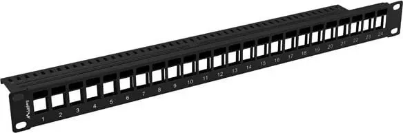 Patch panel LANBERG PPKS-1024-B, 24 porta, 19"/1U, i zi - 3