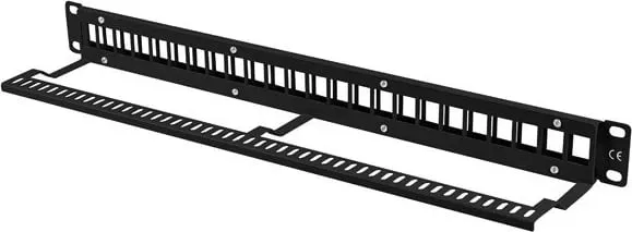 Patch panel LANBERG PPKS-1024-B, 24 porta, 19"/1U, i zi - 4