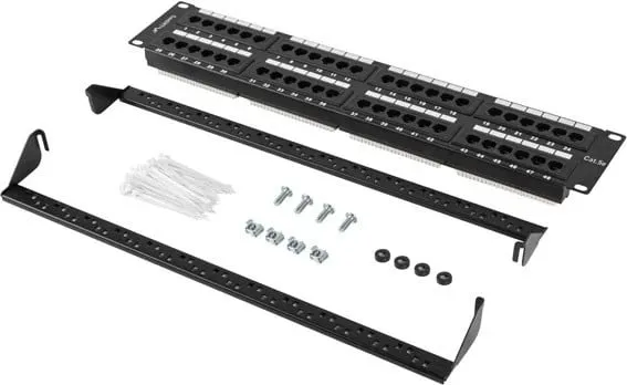 Patch Panel Lanberg, PPU5-2048-B - 1