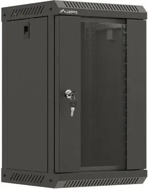 Kasë RACK LANBERG 10" 9U 300x300mm, e zezë, dyer xhami - 2