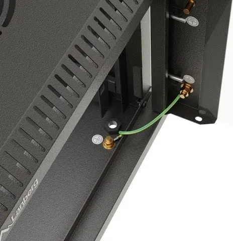 Kasë RACK LANBERG 10" 9U 300x300mm, e zezë, dyer xhami - 7