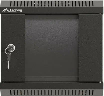 Kasë RACK LANBERG 10" 4U, e zezë, dyer xhami - 2
