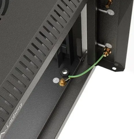 Kasë RACK LANBERG 10" 4U, e zezë, dyer xhami - 8