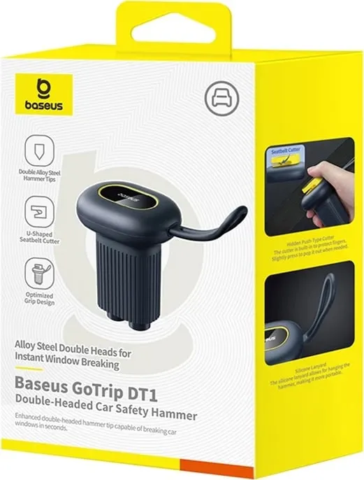 Çekiç sigurie për veturë Baseus GoTrip DT1, i zi - 7