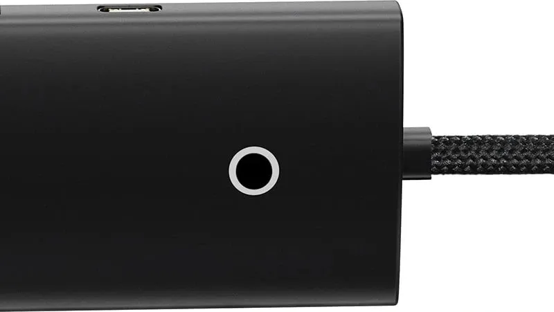 Kasë USB-C Baseus OS-Lite WKQX080101, 4 porta USB 3.0, 25cm, e zezë - 5