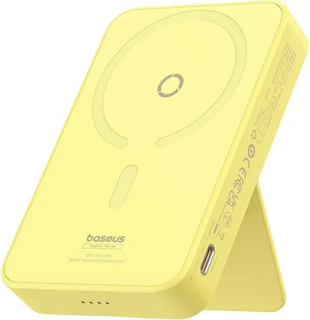 Powerbank Baseus MagPro Magnetic 5000mAh 20W, MagSafe, verdhë - 1
