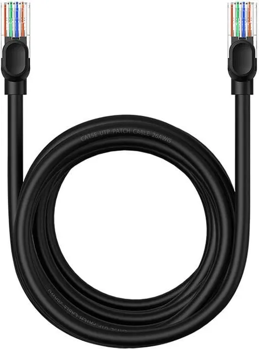 Kabllo rrjeti Baseus CAT5, 5m, e zezë - 2