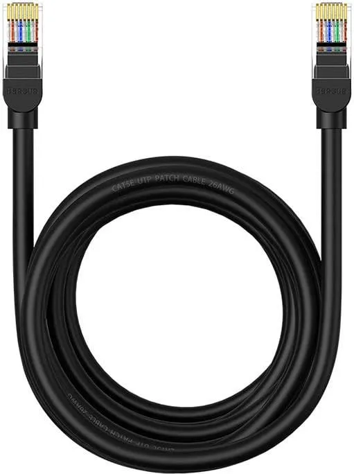 Kabllo rrjeti Baseus CAT5, 5m, e zezë - 3