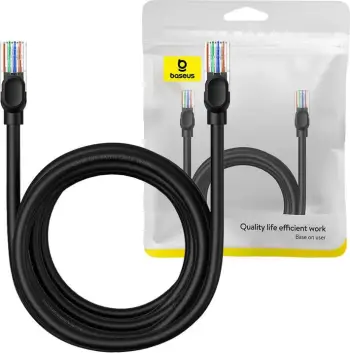 Kabllo rrjeti Baseus CAT5, 5m, e zezë