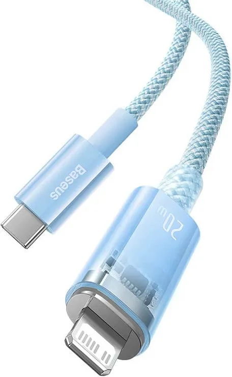 Kabllo karikimi i shpejtë Baseus Explorer, USB në Lightning, 1m, Blu - 7