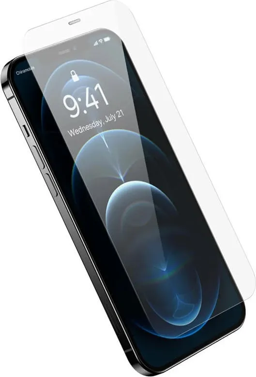 Xham i temperuar Baseus Schott HD 0.3mm me filtër pluhuri për iPhone 12 Pro Max - 5