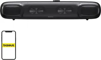 Altoparlant mini Baseus AeQur, model A20054402111-00, lidhje Bluetooth 5.3/USB-C/AUX, i zi