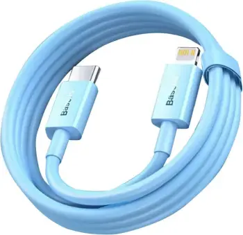 Kabllo karikimi dhe të dhënash Baseus Superior Series, USB-C në Lightning, 1m, PD 20W, kaltër