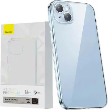 Mbështjellës Baseus Simple për iPhone 14 Plus, transparent