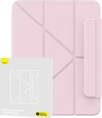 Mbështjellës magnetik Baseus Minimalist për iPad Air 4/Air 5 10.9"/iPad Pro 11", rozë e lehtë