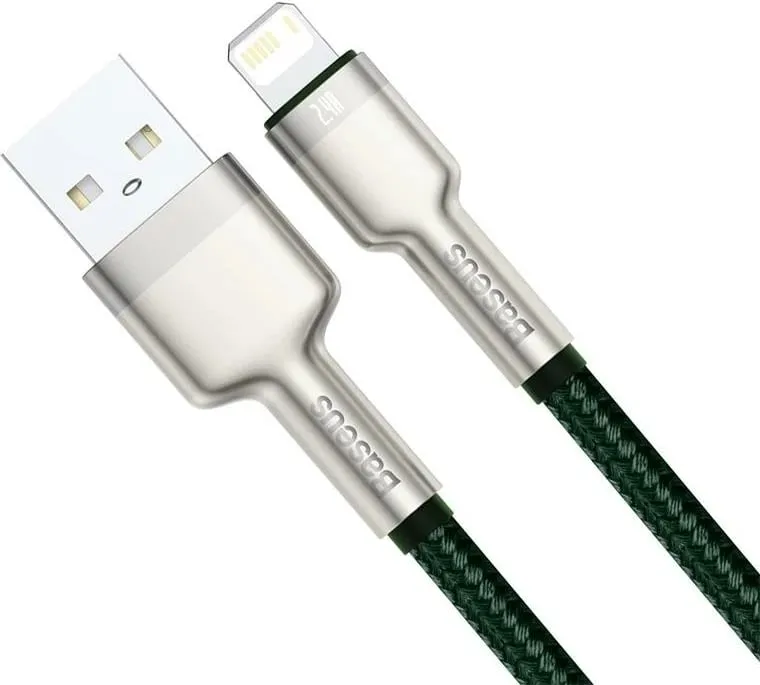 Kabllo USB në Lightning Baseus CALJK-B06, 2m, e gjelbër - 4