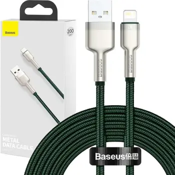 Kabllo USB në Lightning Baseus CALJK-B06, 2m, e gjelbër
