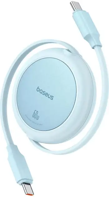 Kabllo USB-C në USB-C Baseus Free2Pull Mini, 1m, 60W, Blu