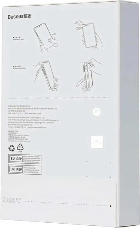 Mbështjellës Baseus Simple për iPhone XS Max, transparent - 6
