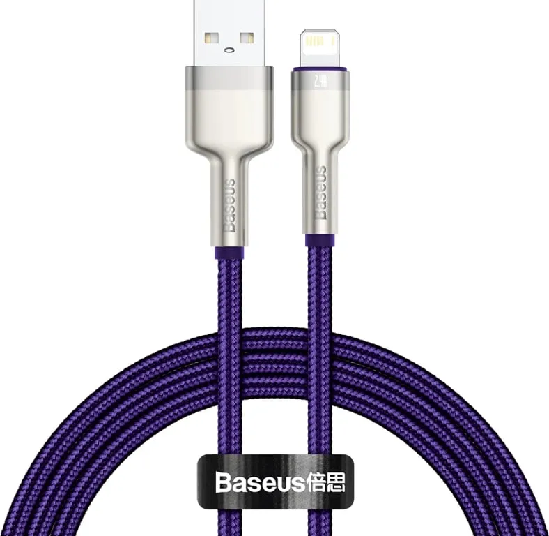 Kabllo USB në Lightning Baseus CALJK-A05, 1m, vjollcë - 1
